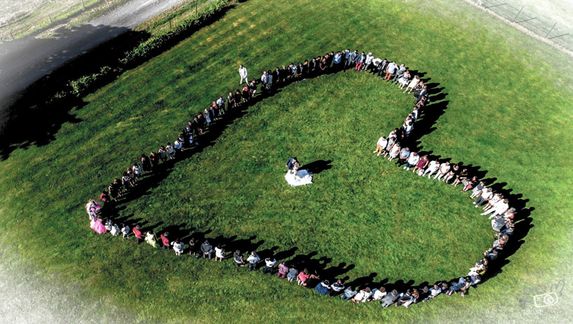 mariage en drone